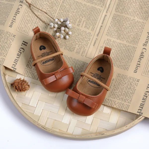 MYGGPP Flats For Infant Baby Girls, Dress Shoes Bowknot Princess Wedding Party