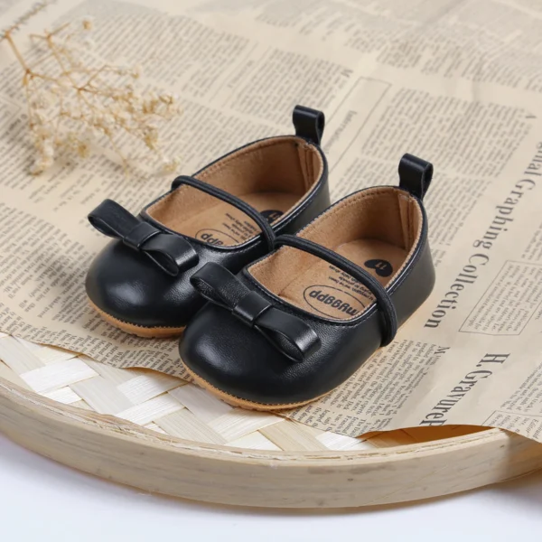 MYGGPP Flats For Infant Baby Girls, Dress Shoes Bowknot Princess Wedding Party - Image 3